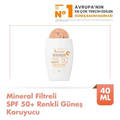 Avene Mineral Sunscreen Tinted SPF 50+ - Gentle Protection for Sensitive Skin, Avène Thermal Water, 1.35 fl oz by Beauty Care Bag