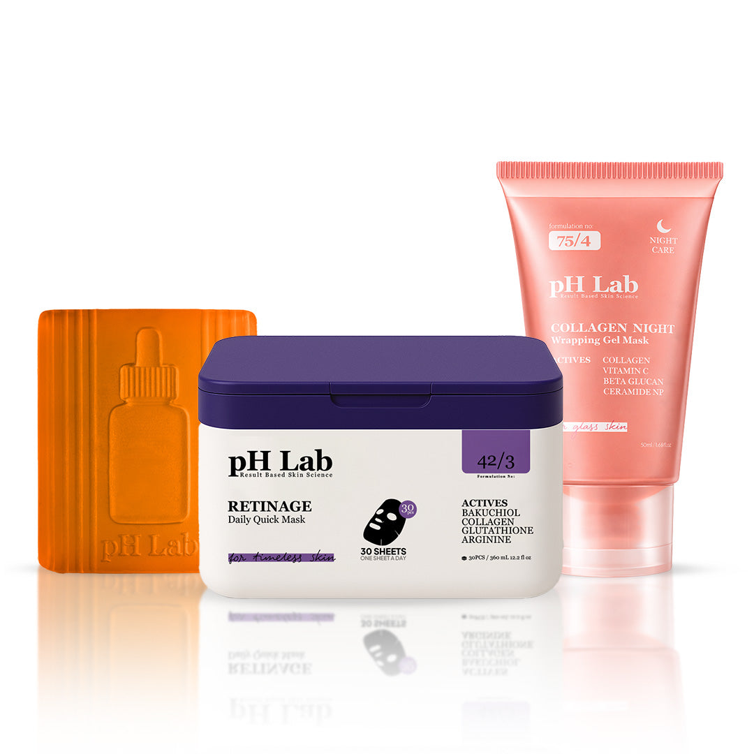 PHLab Bestsellers Skincare Bundle, 3-Piece Set by Beauty Care Bag