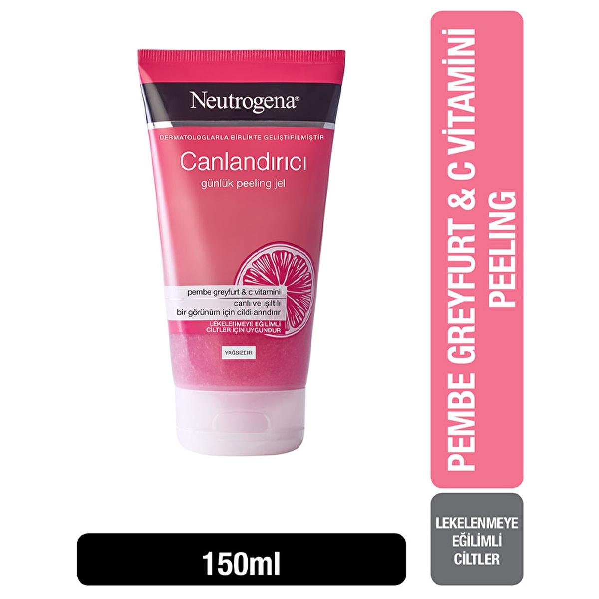 Neutrogena Pink Grapefruit Exfoliating Facial Cleanser: Acne & Blackhead Treatment with Daily Oil-Free Peeling Gel by Beauty Care Bag