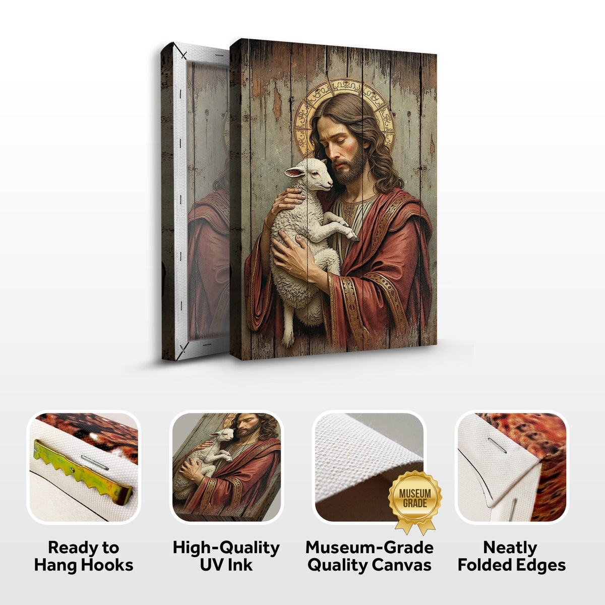 Jesus The Good Shepherd Wall Art by Tailored Canvases