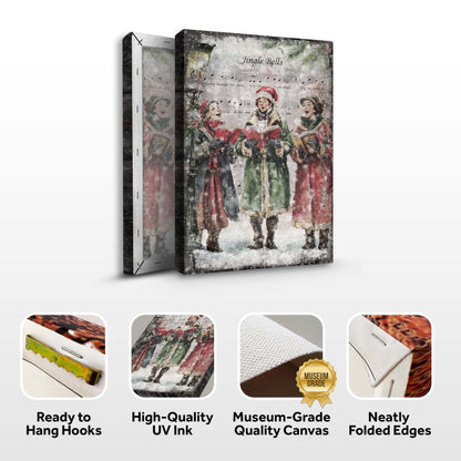Vintage Christmas Carolers Wall Art II by Tailored Canvases