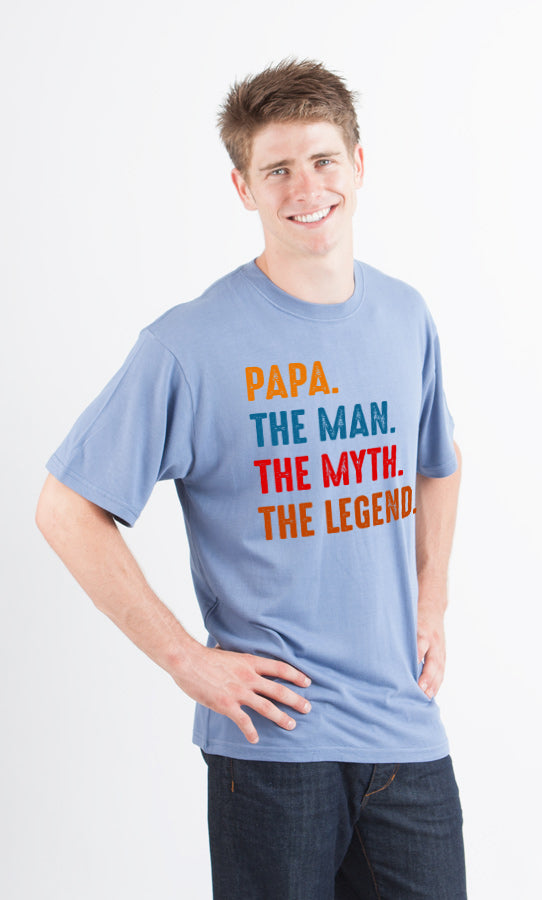 Papa, the Man, the Myth, the Legend men's bamboo graphic T-shirt – view 13