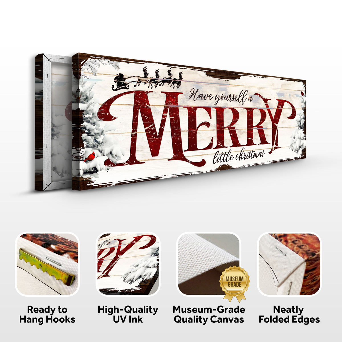 Have Yourself a Merry Little Christmas Sign VIII by Tailored Canvases