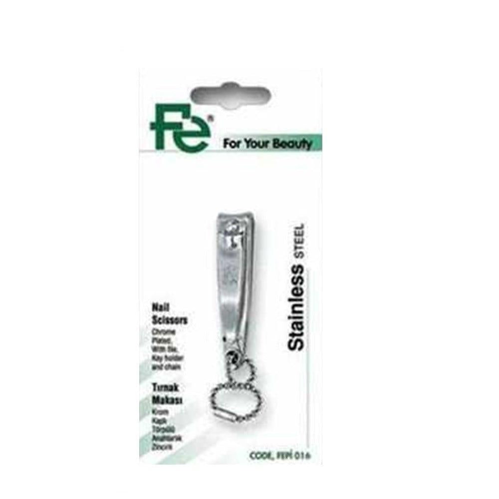 Fe Nail Clippers - Chrome-plated Nail Clippers with Nail File & Keychain by Beauty Care Bag