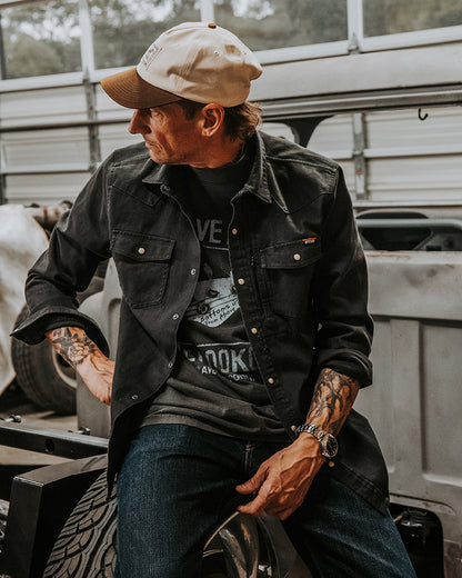 Earl Denim Shirt - Vintage Black by Off The Grid Surplus
