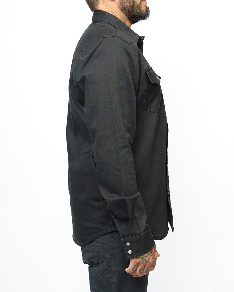 Earl Denim Shirt - Vintage Black by Off The Grid Surplus