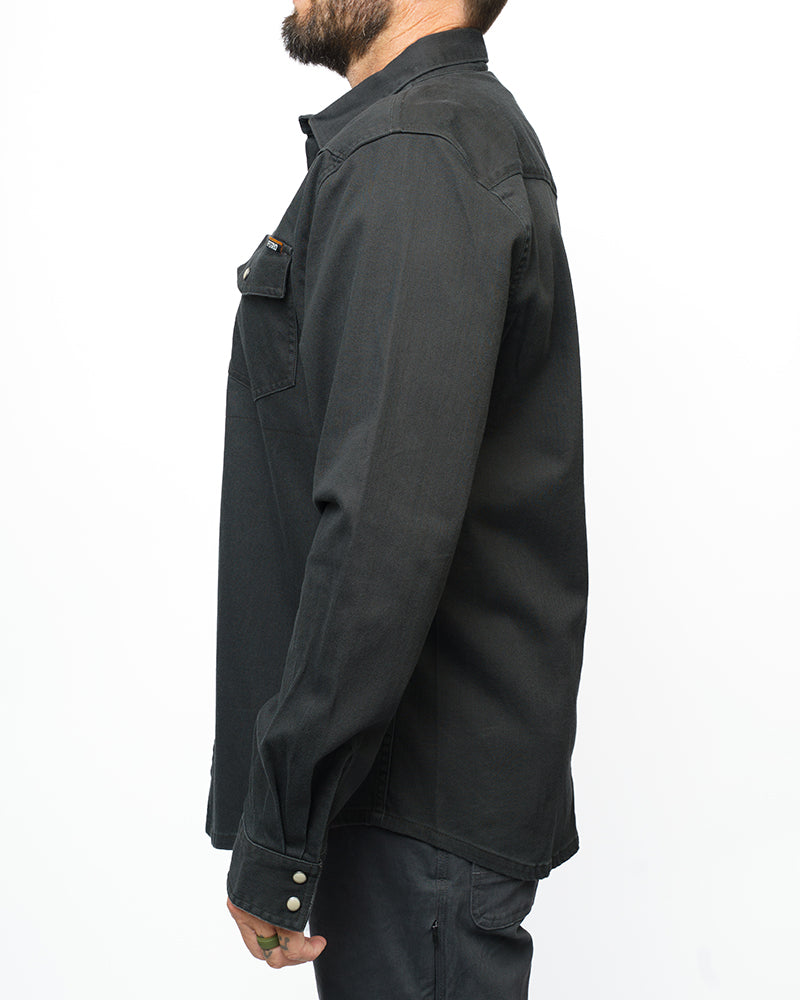 Earl Denim Shirt - Vintage Black by Off The Grid Surplus