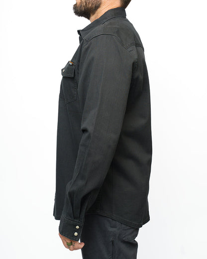 Earl Denim Shirt - Vintage Black by Off The Grid Surplus