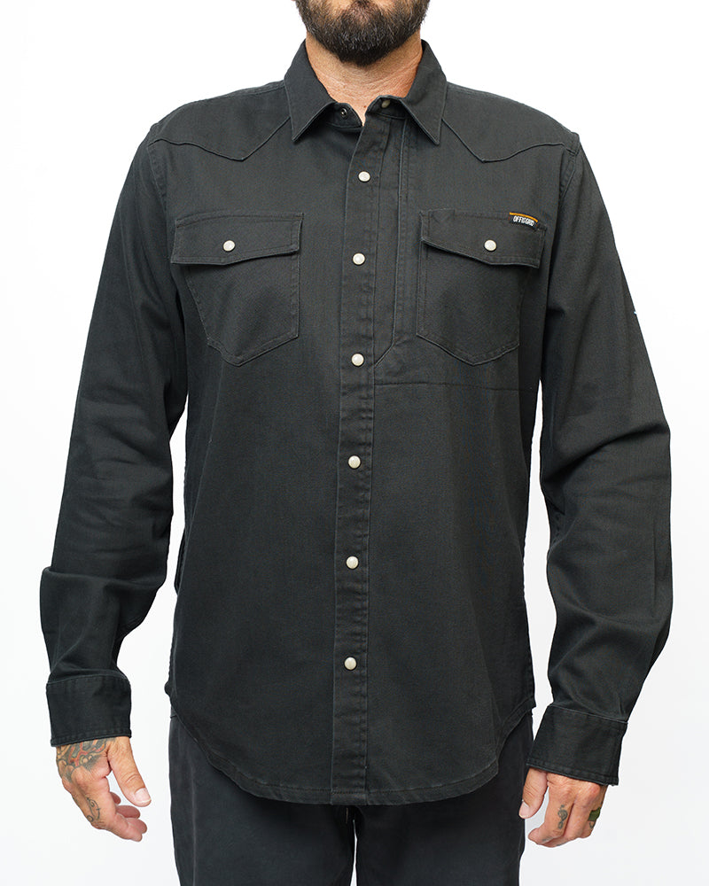 Earl Denim Shirt - Vintage Black by Off The Grid Surplus
