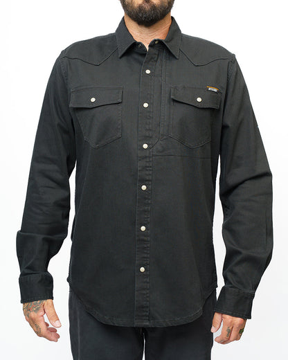 Earl Denim Shirt - Vintage Black by Off The Grid Surplus