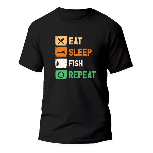 Eat Sleep Fishing Repeat Man T-Shirt by Outdoorzees