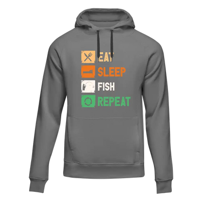 Eat Sleep Fishing Repeat Unisex Hoodie by Outdoorzees
