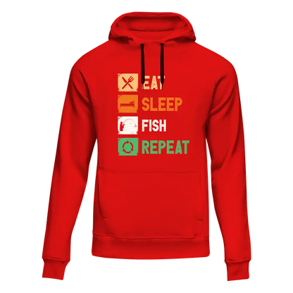 Eat Sleep Fishing Repeat Unisex Hoodie by Outdoorzees