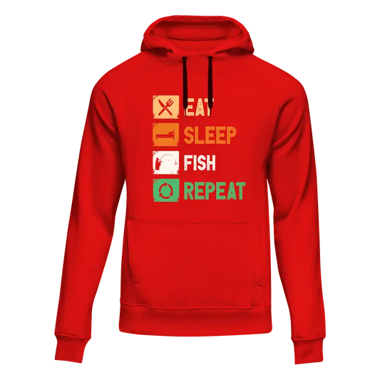 Eat Sleep Fishing Repeat Unisex Hoodie by Outdoorzees