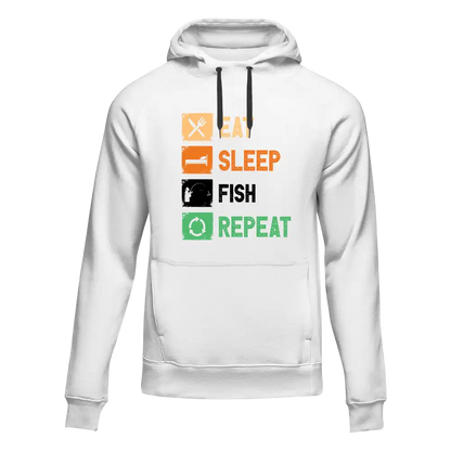 Eat Sleep Fishing Repeat Unisex Hoodie by Outdoorzees
