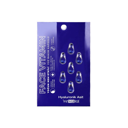 WeMara Hyaluronic Acid Moisturizing Face Capsule Set 7-Count by Beauty Care Bag