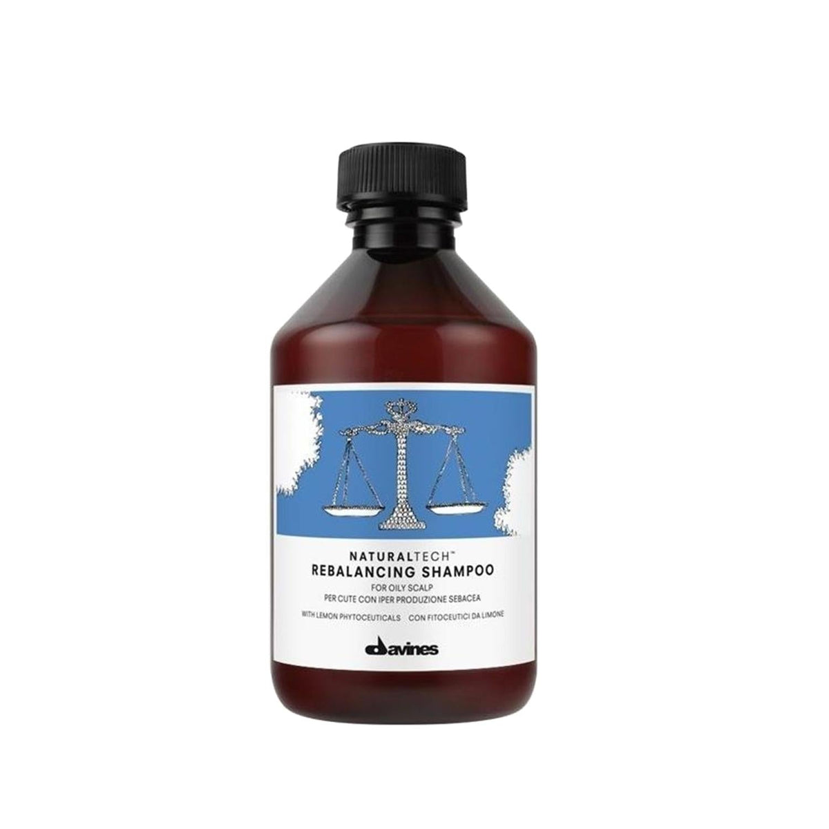 Davines Rebalancing Sebum Shampoo for Oily Hair - 8.45 fl oz, Controls Excess Oil & Promotes Healthier Scalp by Beauty Care Bag