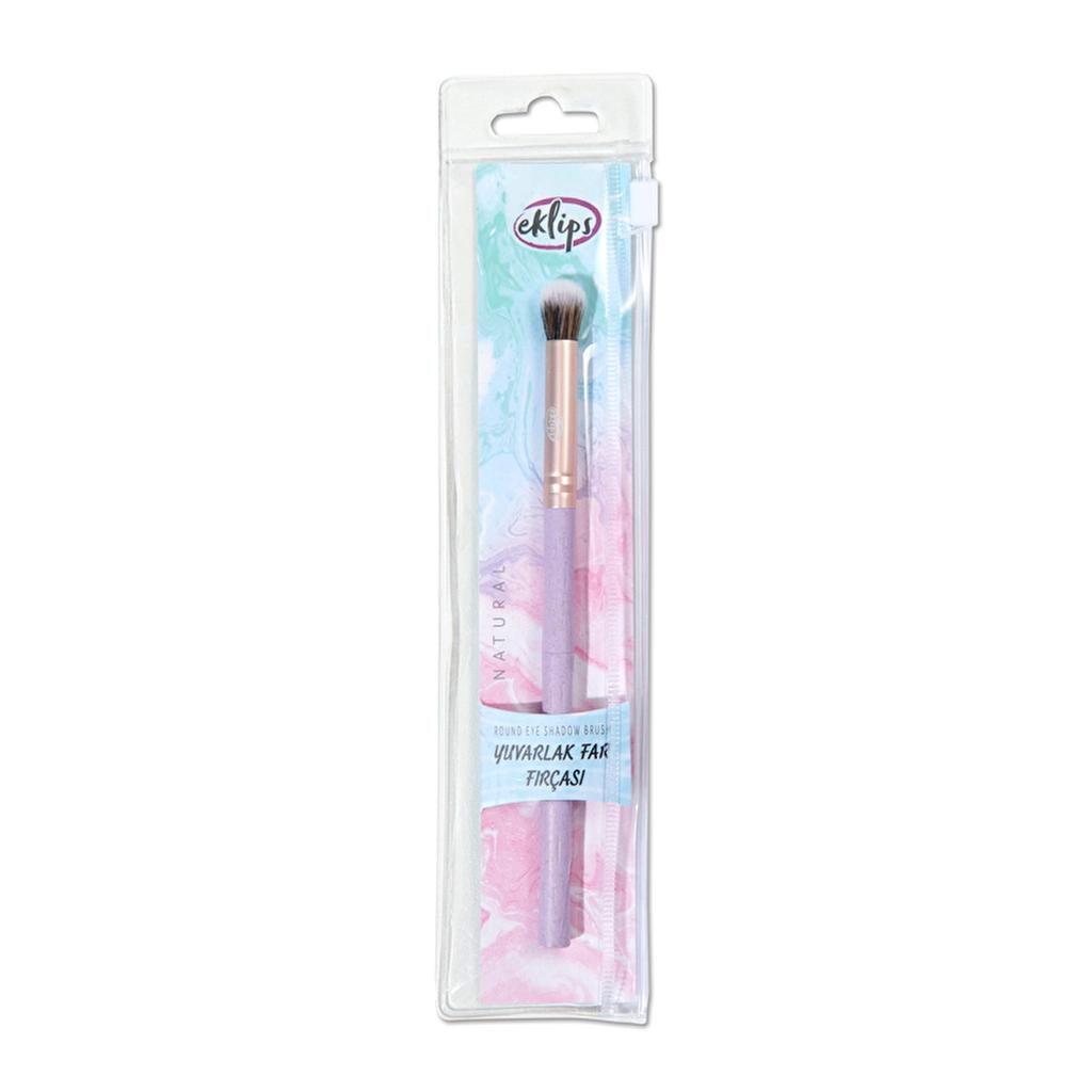 Eklips Natural Round Eyeshadow Brush for Seamless Blending by Beauty Care Bag