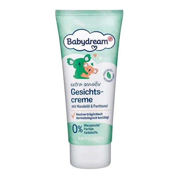 Babydream Baby Face Care Cream for Sensitive Skin, Fragrance-Free, Vegan, 3.38 fl oz by Beauty Care Bag