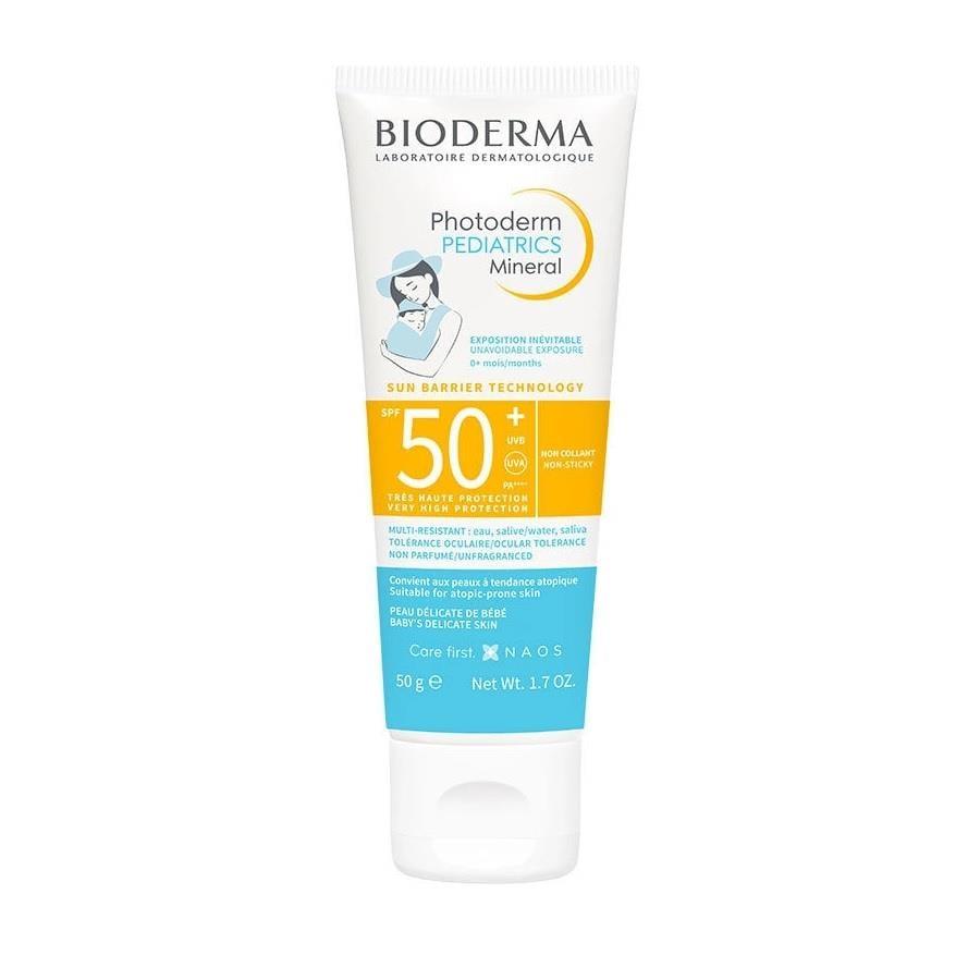Bioderma Mineral Sunscreen for Children SPF 50+ - Waterproof, Dermatologically Tested, 50ml by Beauty Care Bag