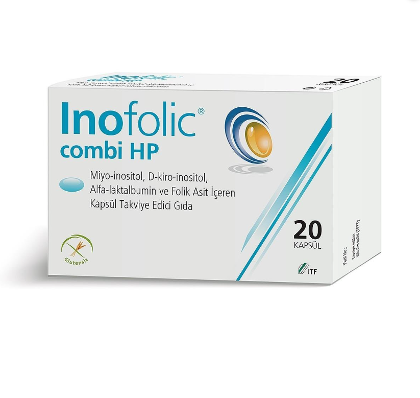 İnofolic HP 20 Capsule Dietary Supplement for Fertility Support and Hormonal Balance - Inositol and Folic Acid Supplement by Beauty Care Bag