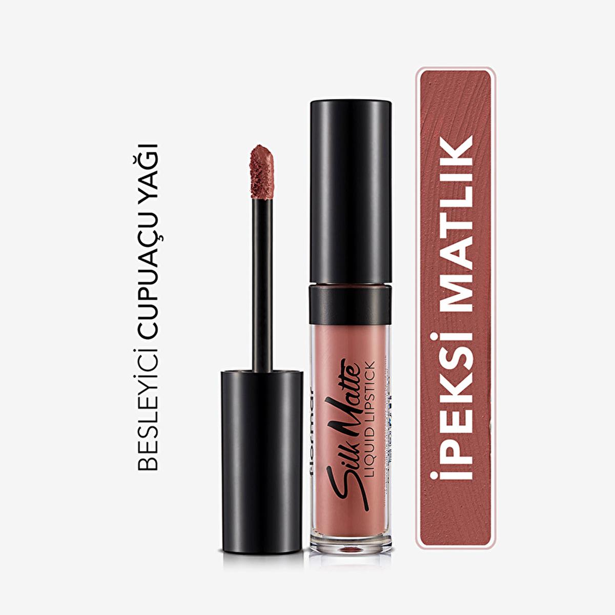 Flormar Silk Matte Liquid Lipstick - Long-Lasting Matte Finish, Nourishing Formula by Beauty Care Bag
