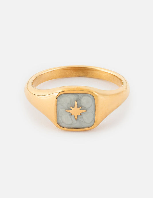 Enamel North Star Ring by Elevated Faith