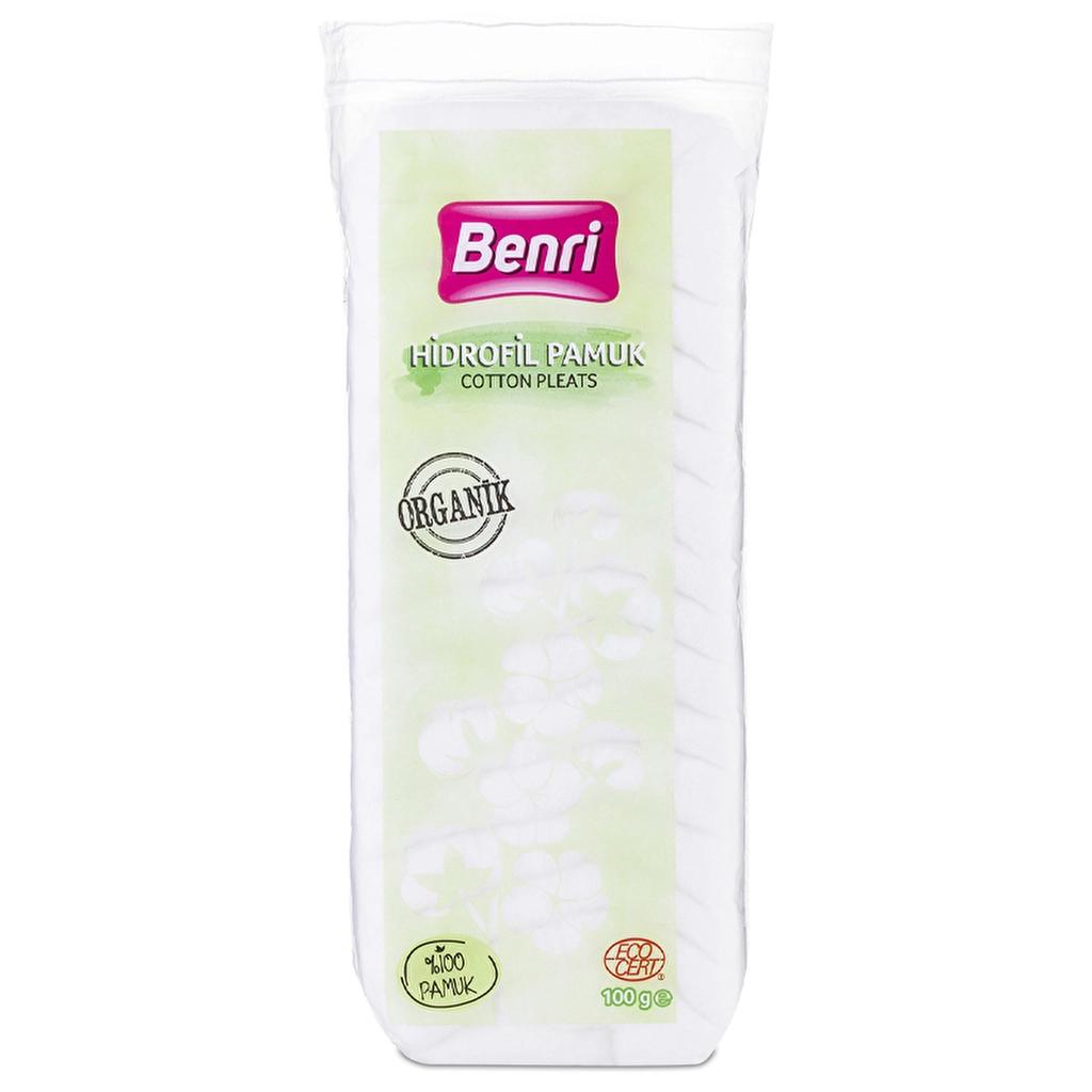 Benri Organic Hydrophilic Cotton Pads 100g by Beauty Care Bag