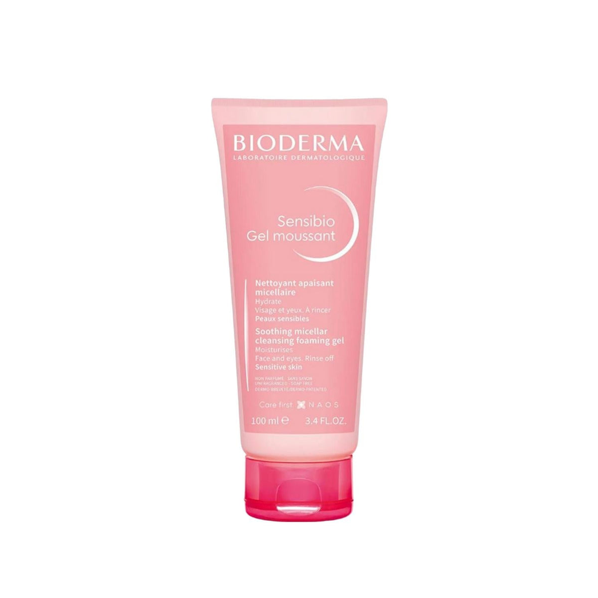 Bioderma Sensibio Micellar Cleansing Gel for Sensitive Skin - Soothing, Gentle, and Effective Makeup Removal - 3.38 fl oz by Beauty Care Bag
