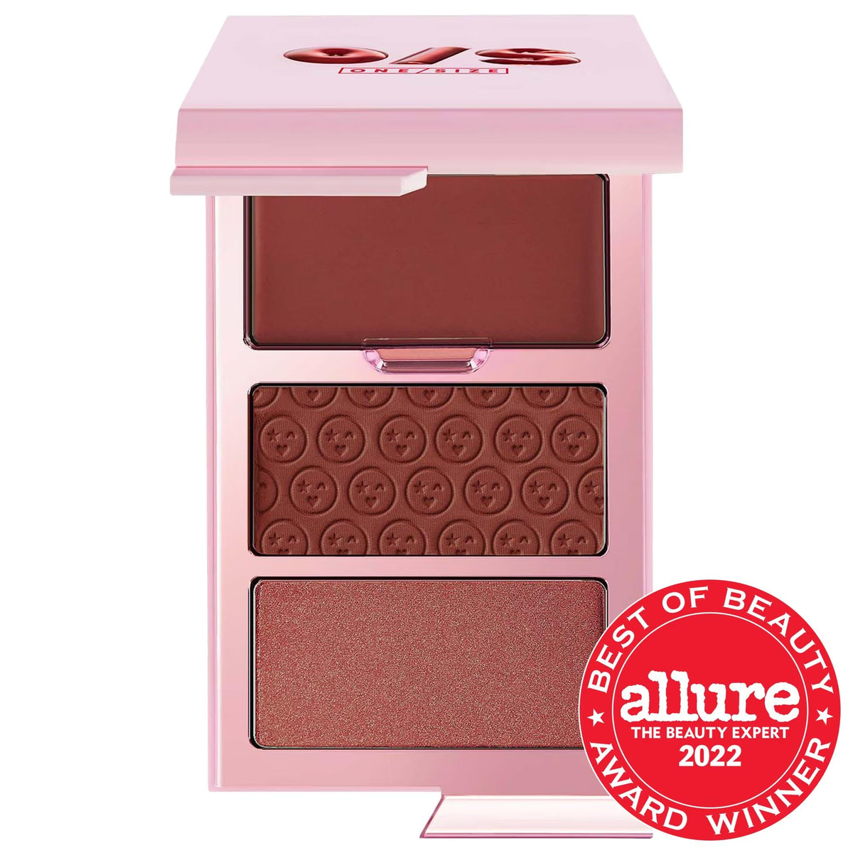 Cheek Clapper 3D blush trio palette for multi-dimensional glow