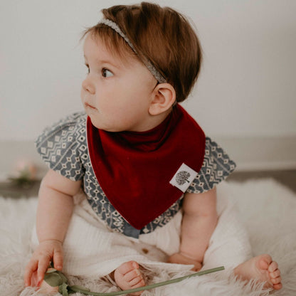 Rose Bandana Bib Set (8 pack) by Parker Baby Co.