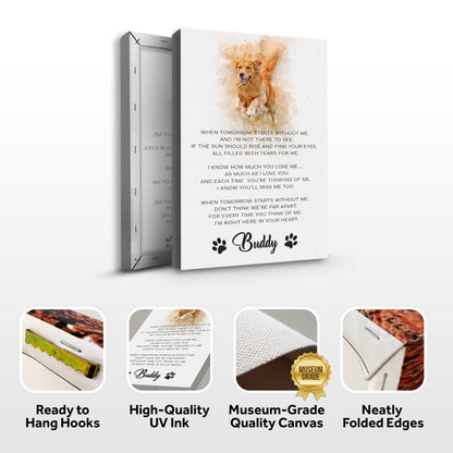 Pet Memorial Sign I'm Right Here In Your Heart by Tailored Canvases