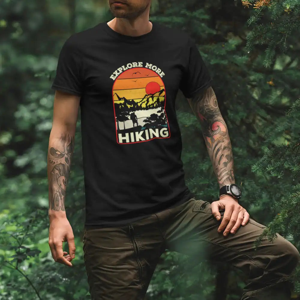 Explore More Hiking Man T-Shirt by Outdoorzees