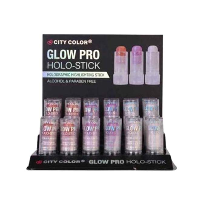 CITY COLOR Glow Pro Holo-Stick Display Set, 24 pieces by Avera Group