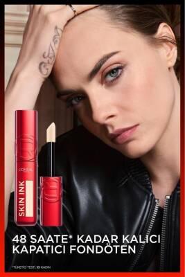 Loreal Paris Skin Ink: Full Coverage Concealing Foundation - Lightweight, Long Lasting, Blemish Hiding & Hyaluronic Acid Infused by Beauty Care Bag