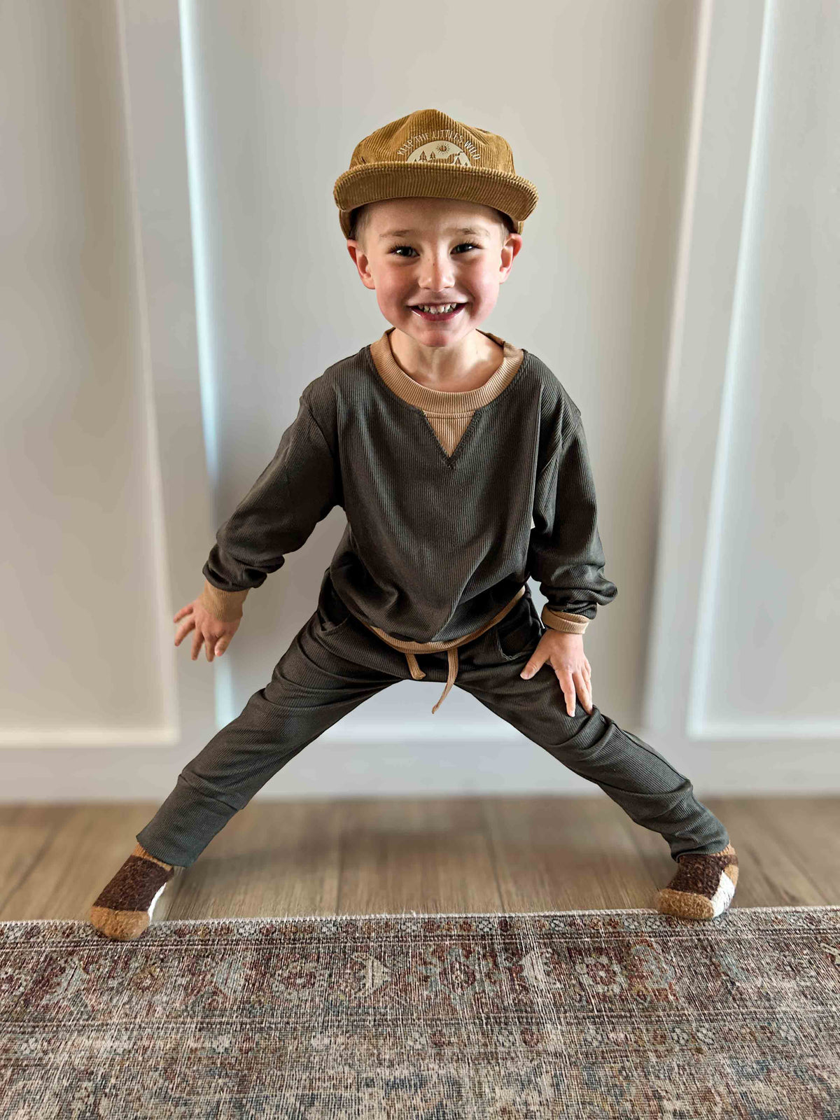 Ribbed bamboo crew by Keep the Littles Wild