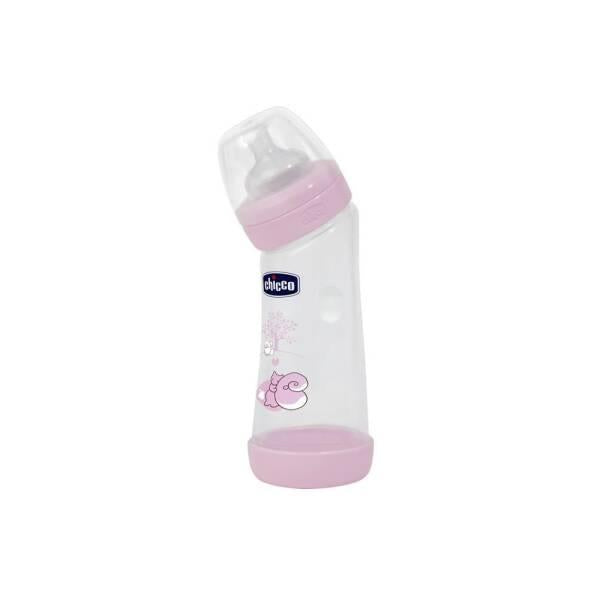 Chicco anti-colic baby bottle with angled neck, 250ml