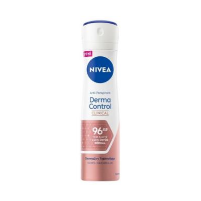 Nivea Derma Control Clinical Deodorant Spray: 96 Hour Protection for Excessive Sweating & Sensitive Skin - Long Lasting Odor Control by Beauty Care Bag