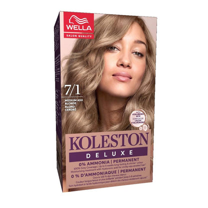Wella Koleston Deluxe Ammonia-Free Hair Dye 7/1 Ash Blonde by Beauty Care Bag