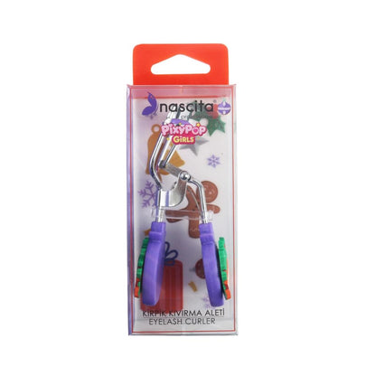 Nascita Pixy Pop Girls Eyelash Curler for Gentle Lift, Purple by Beauty Care Bag