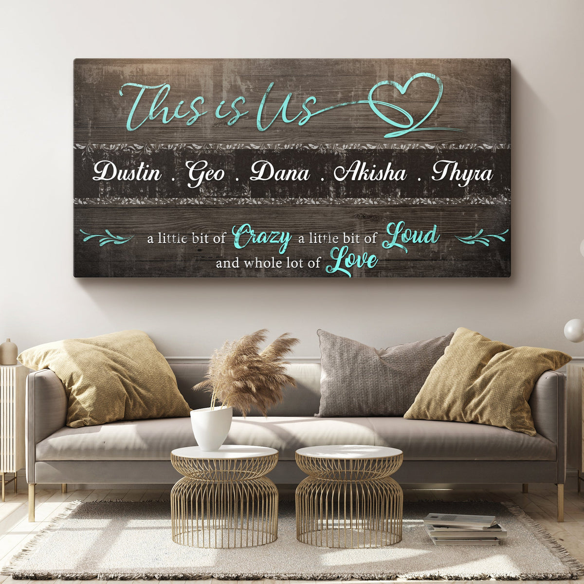 This is Us Family Sign by Tailored Canvases