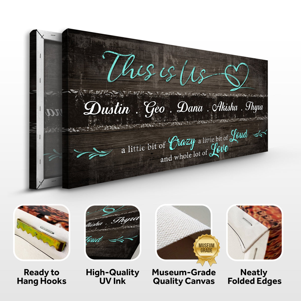 This is Us Family Sign by Tailored Canvases