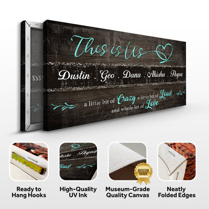 This is Us Family Sign by Tailored Canvases
