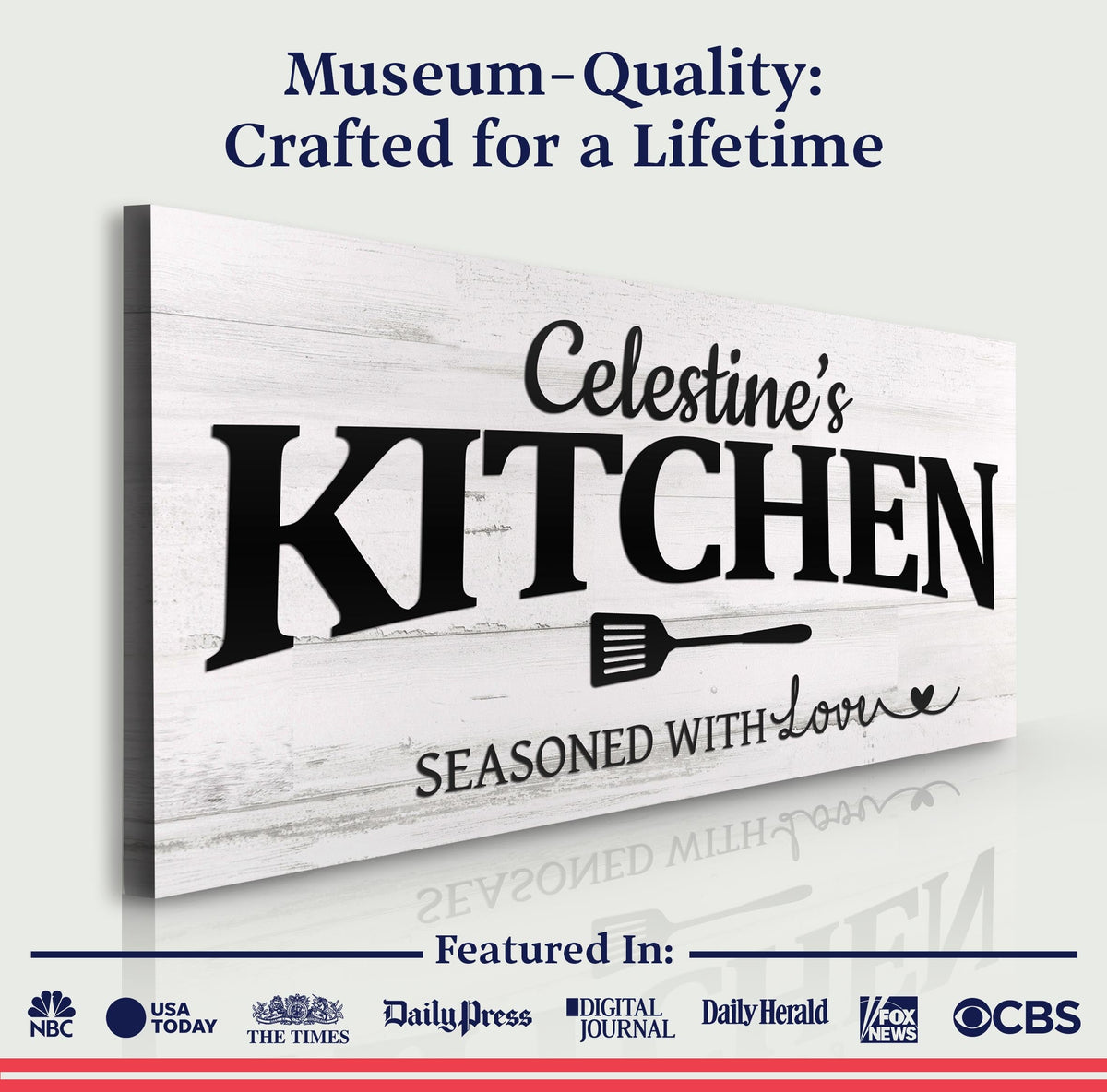 Your Kitchen Sign by Tailored Canvases