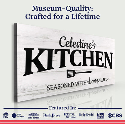 Your Kitchen Sign by Tailored Canvases