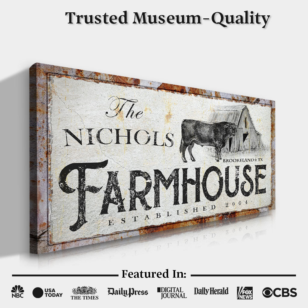 Rustic Farmhouse Sign X by Tailored Canvases