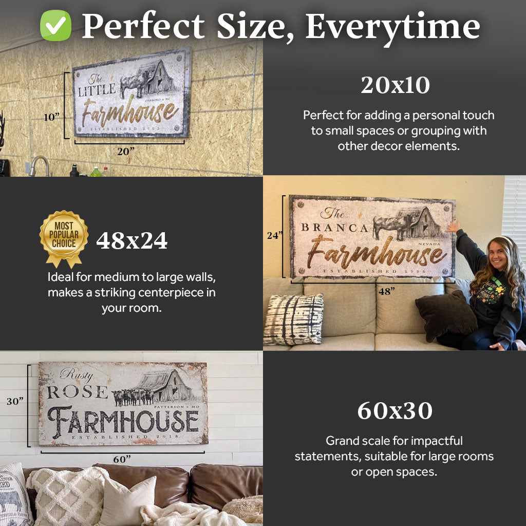 Rustic Farmhouse Sign X by Tailored Canvases