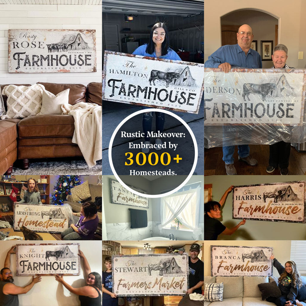 Rustic Farmhouse Sign X by Tailored Canvases