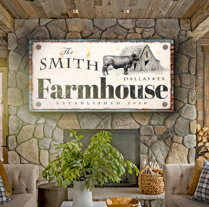 Rustic Farmhouse Sign II by Tailored Canvases