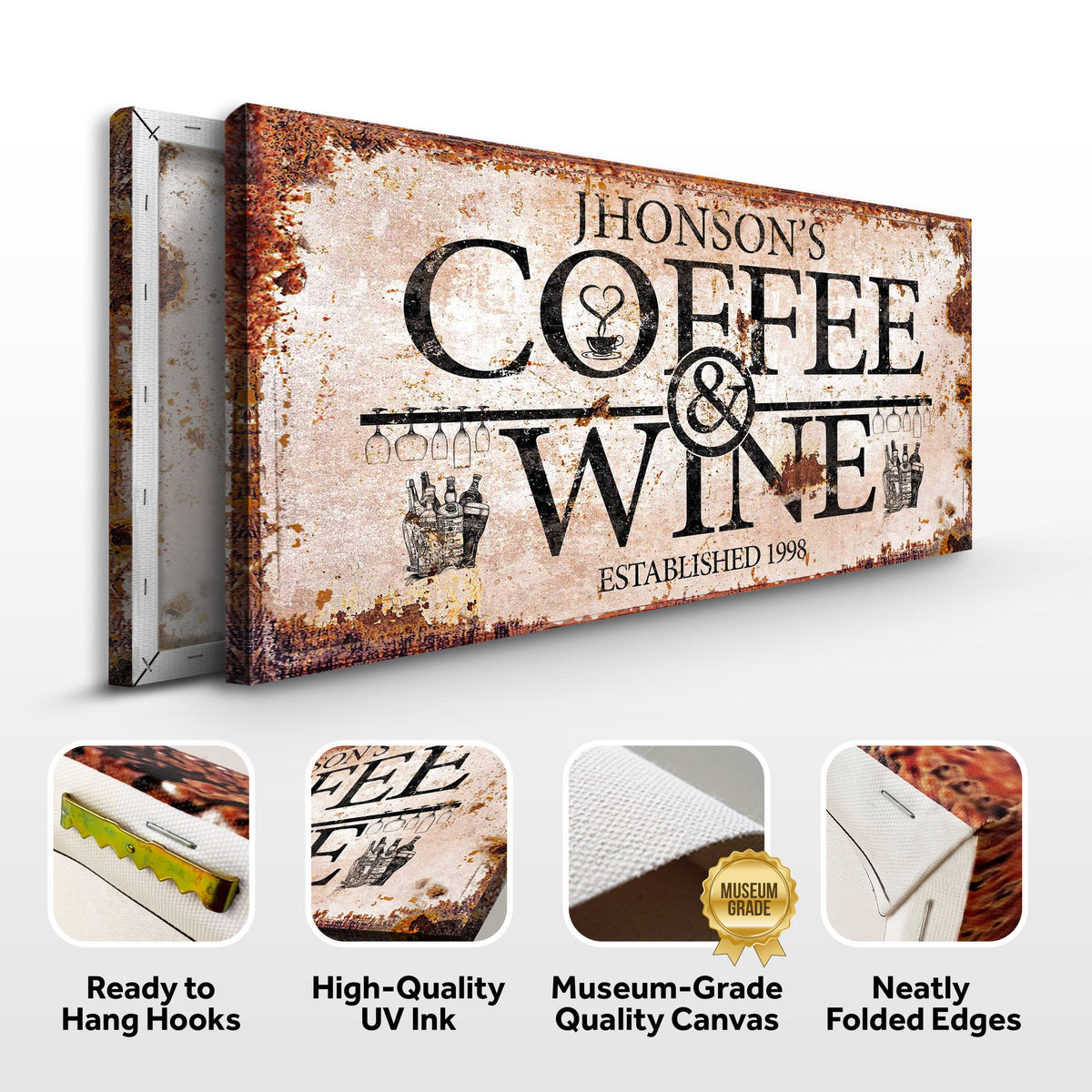 Coffee and Wine Sign II by Tailored Canvases